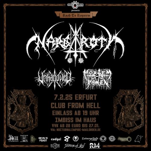 07.02.2025: Sitzplatz Empore! Nargaroth, Unhallowed, Mortem Agmen im From Hell in Erfurt